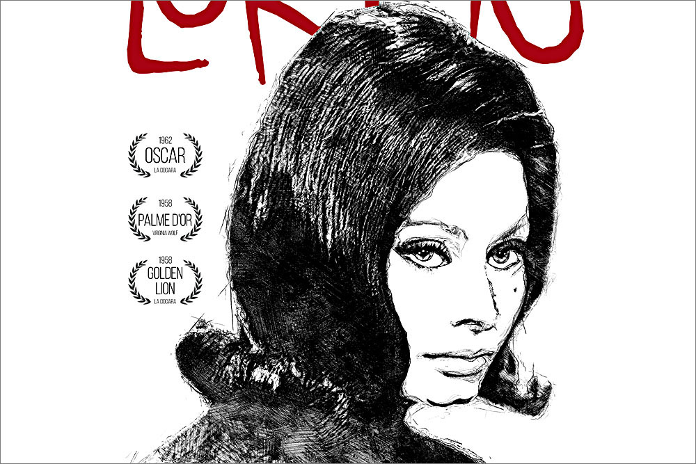 Sophia Loren - Skizze